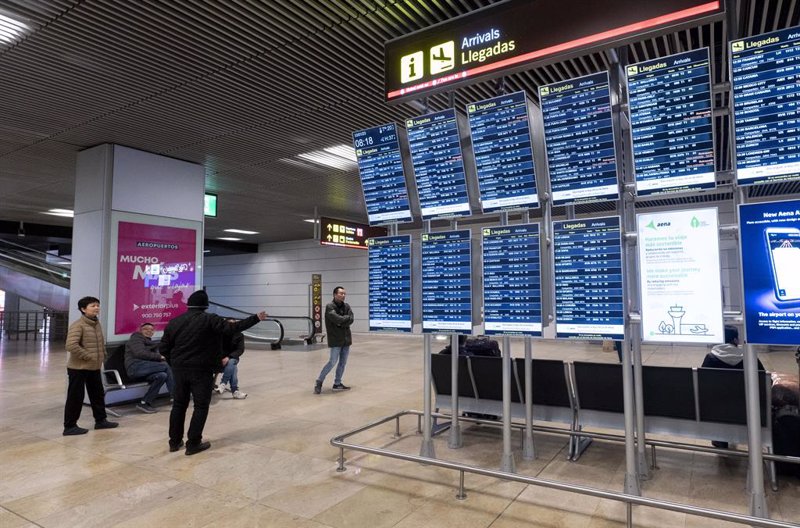 Los aeropuertos de Aena suman 16,6 millones de viajeros en febrero, 2,2% más que en 2019