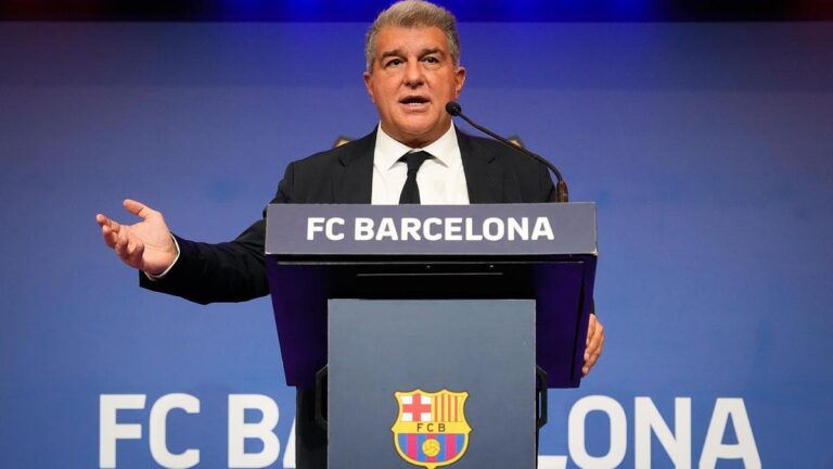 El presidente del FC Barcelona, Joan Laporta.