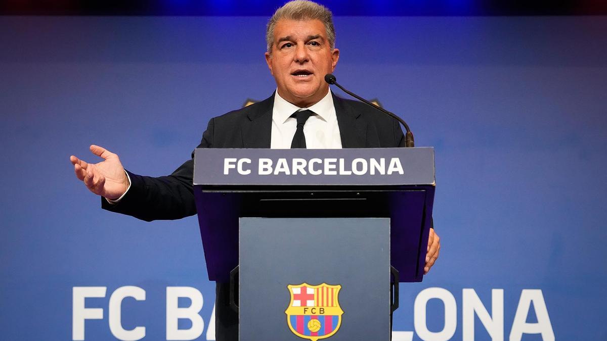 El presidente del FC Barcelona, Joan Laporta.