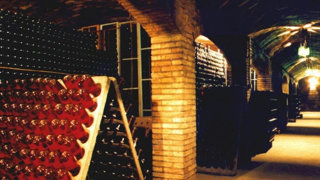 Bodega de cava de Requena, en una imagen de archivo.