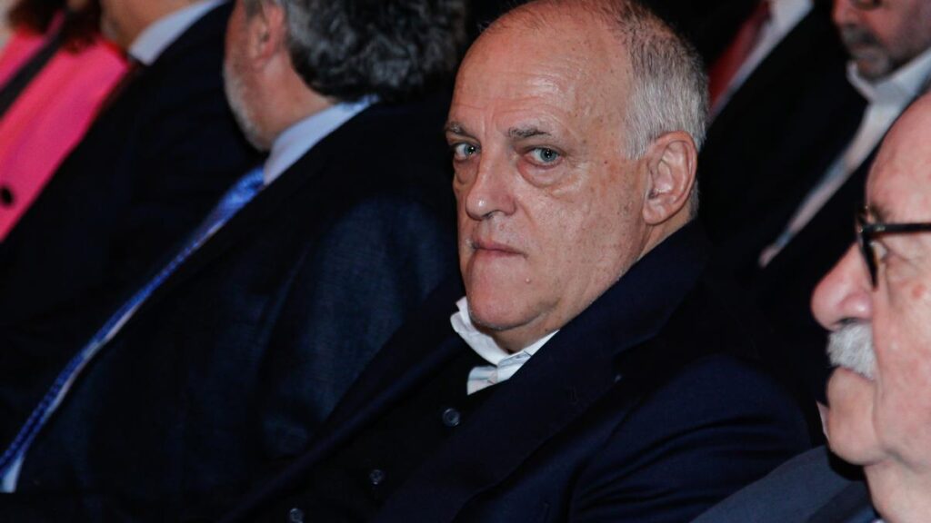 El presidente de LaLiga, Javier Tebas.