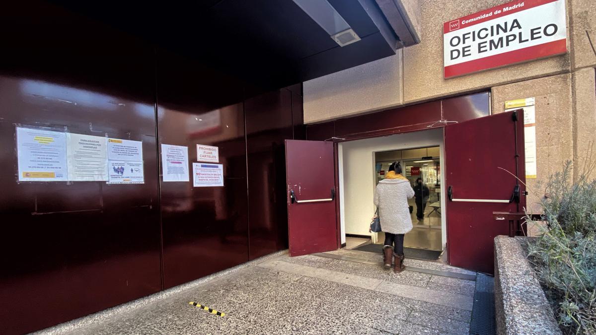 Una oficina de empleo, en Madrid.