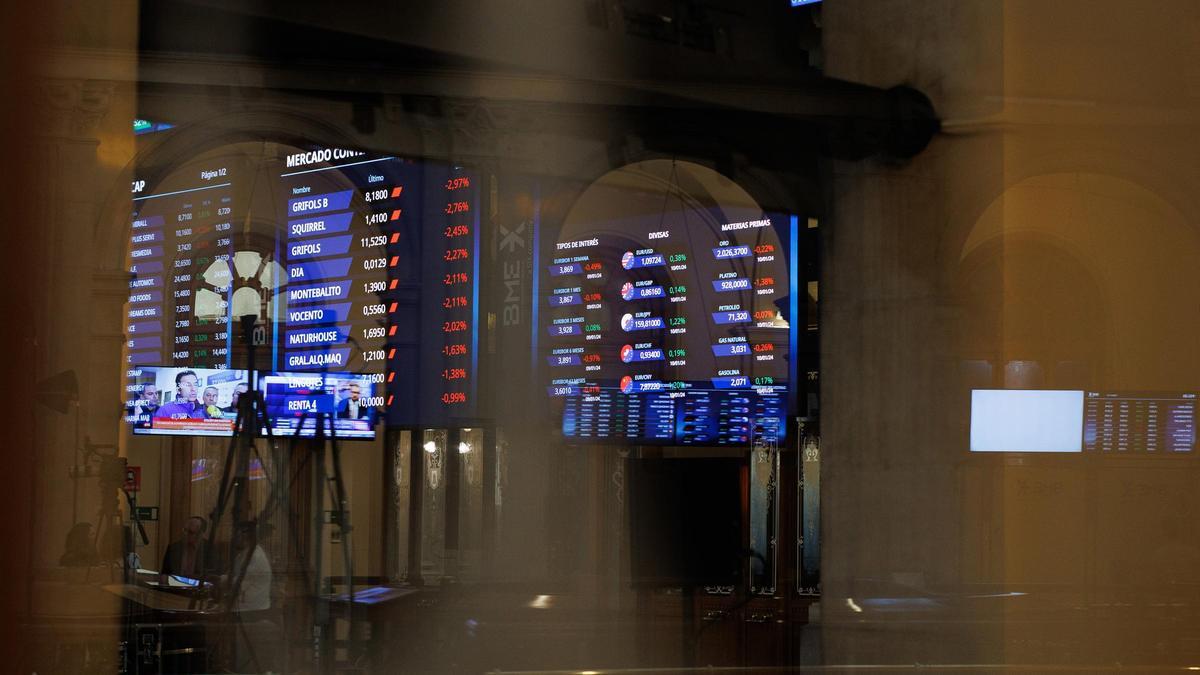 La Bolsa de Madrid.
