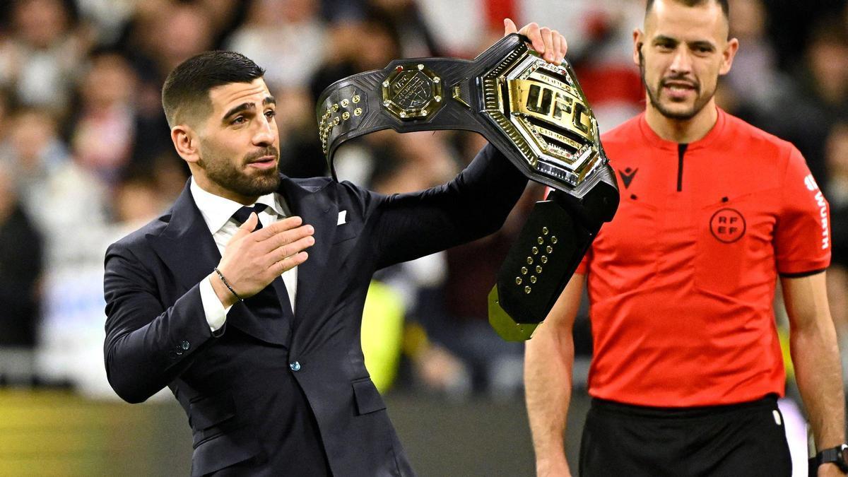 Topuria en el Bernabeu