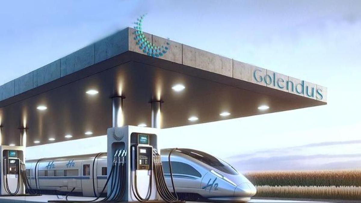 Reconstrucción virtual de parte de las instalaciones de la futura 'hidrogenera'.