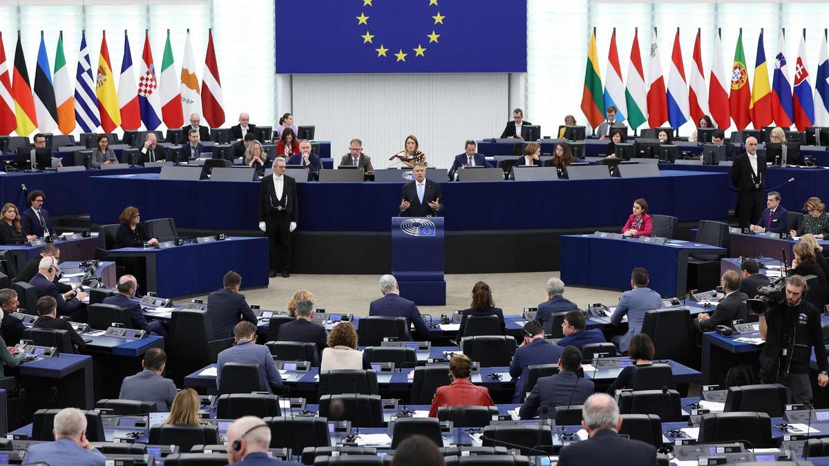 Vista del pleno en el Parlamento Europeo en Estrasburgo.