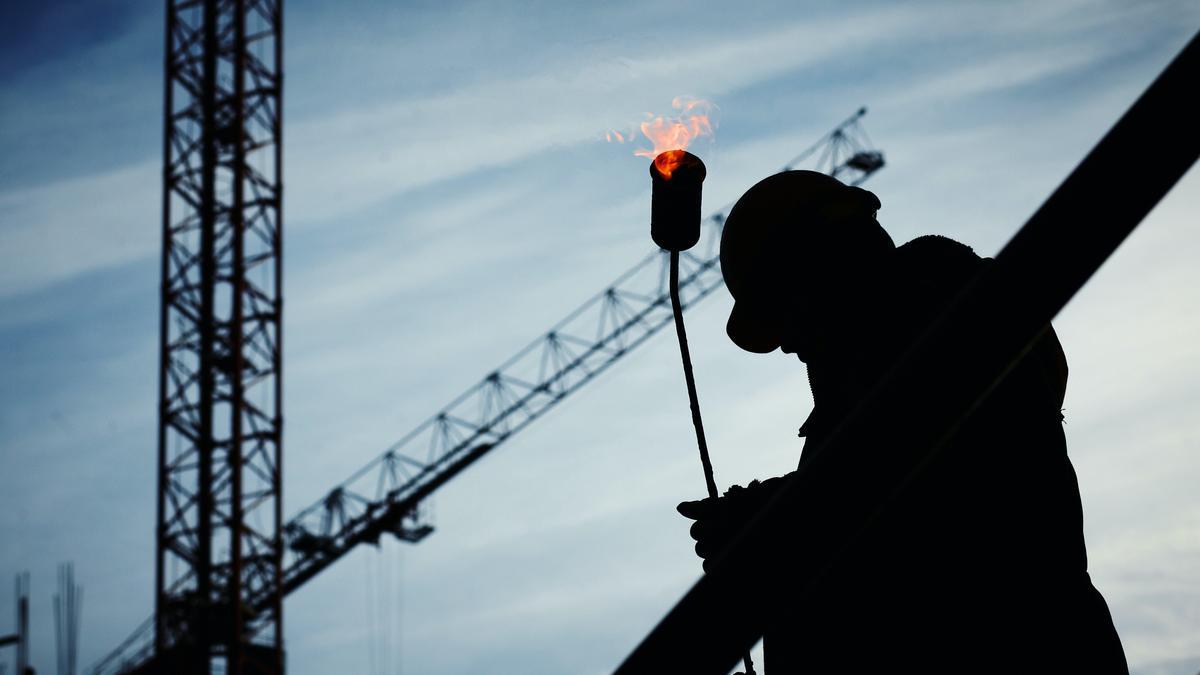 Un trabajador de la construcción