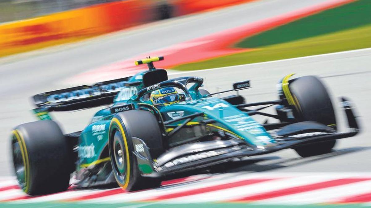 El Aston Martin, el monoplaza de Fernando Alonso