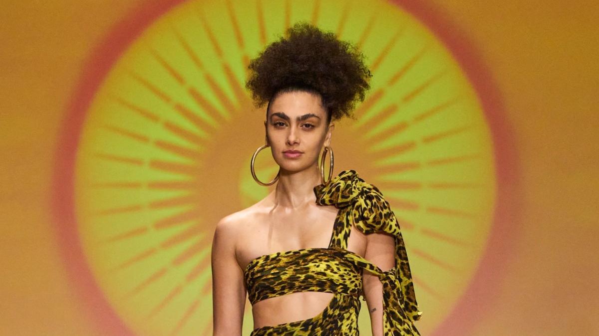 La modelo Clara Tomé durante un desfile.