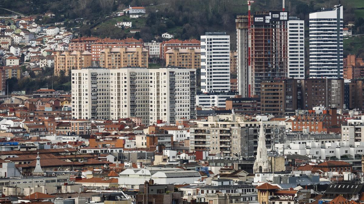 Bloques de viviendas en Bilbao.