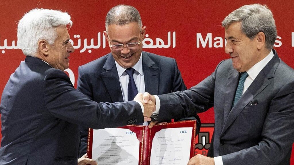 España, Portugal y Marruecos presentan el lema 'Yalla Vamos 2030' para un Mundial "de varias generaciones"