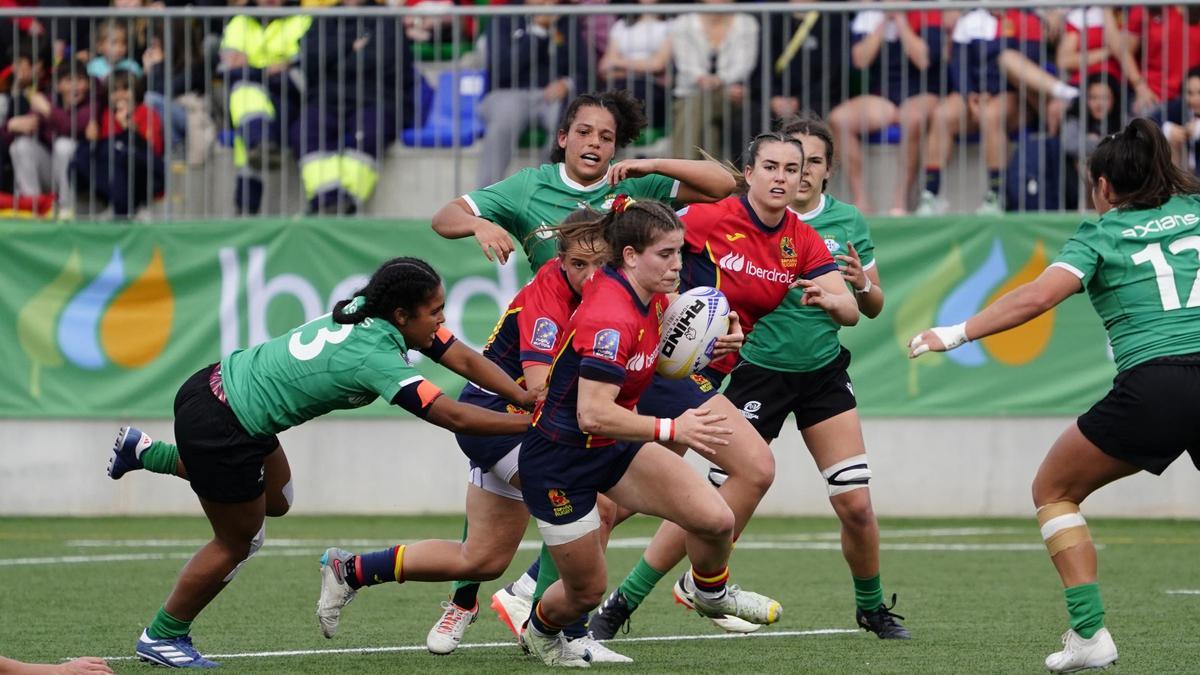 España empieza el Europeo de rugby con una paliza a Portugal.