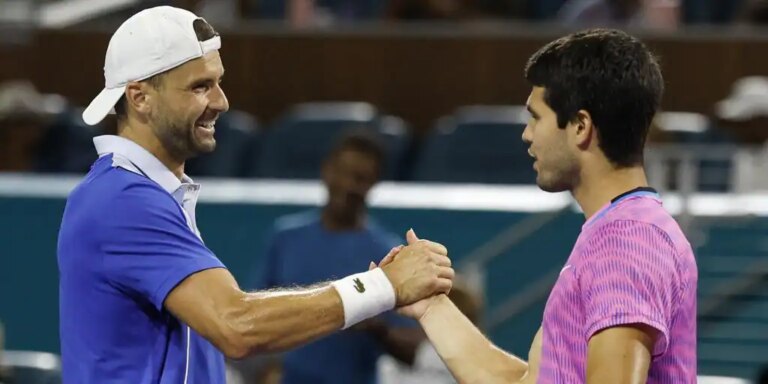 Alcaraz se estrella ante un implacable Dimitrov en cuartos de Miami
