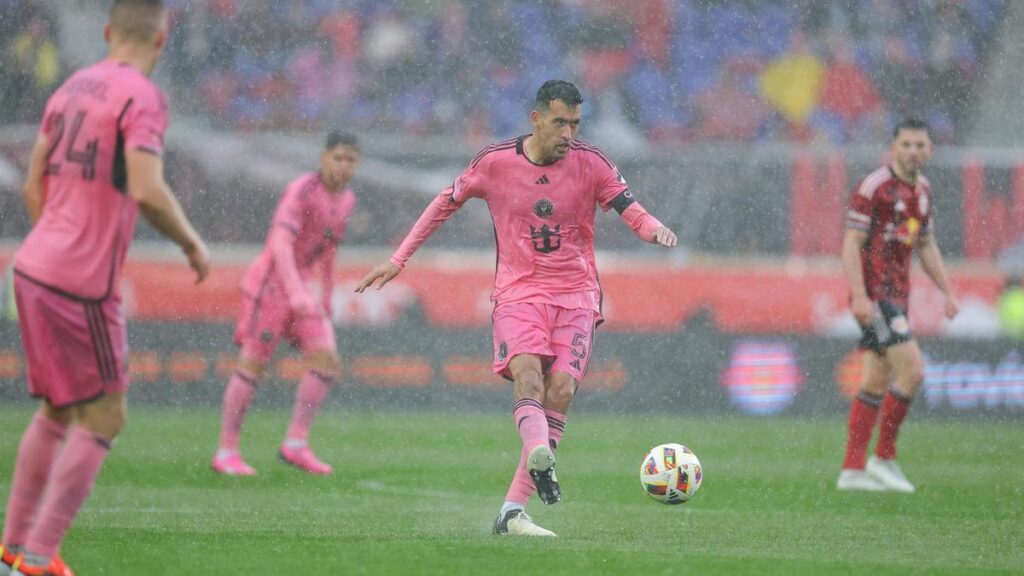 Sergio Busquets, en el New York Red Bull contra Inter Miami.