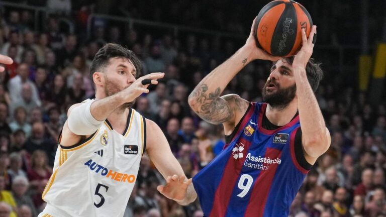 Rudy Fernández y Ricky Rubio en el clásico del Palau.