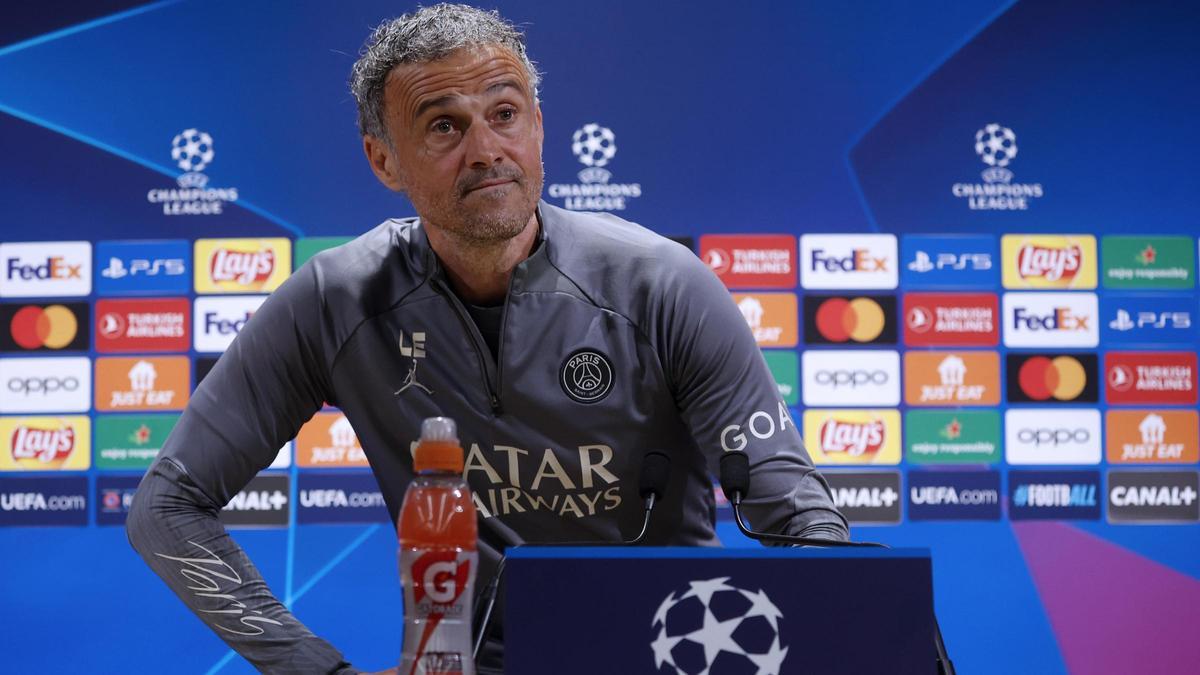 Rueda de prensa de Luis Enrique antes del Barça-PSG de Champions