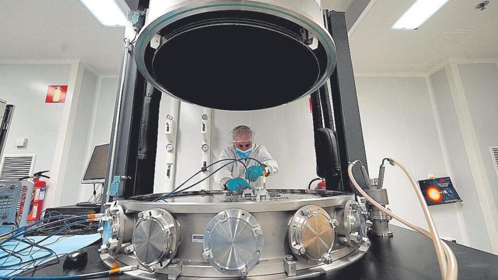 Instalaciones de Thales Alenia Space en Tres Cantos (Madrid), en 2021.