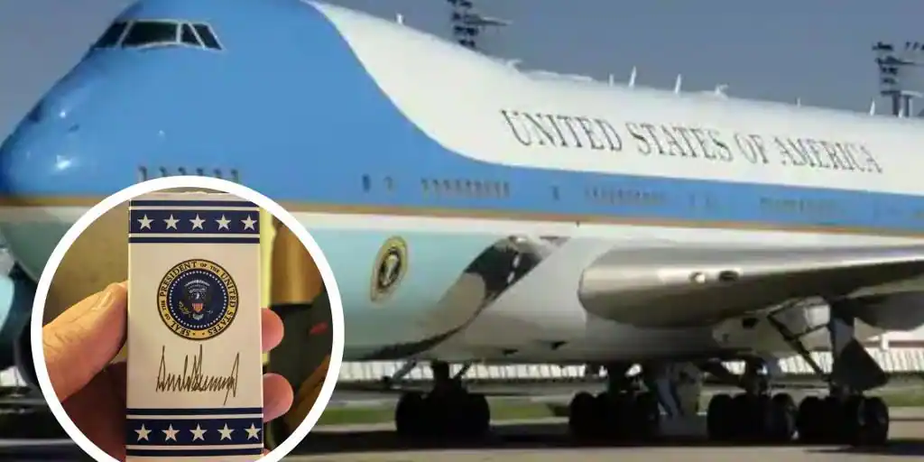 Fundas de almohada, platos bordados y vasos: la Casa Blanca advierte a los periodistas para que no sigan robando objetos del Air Force One