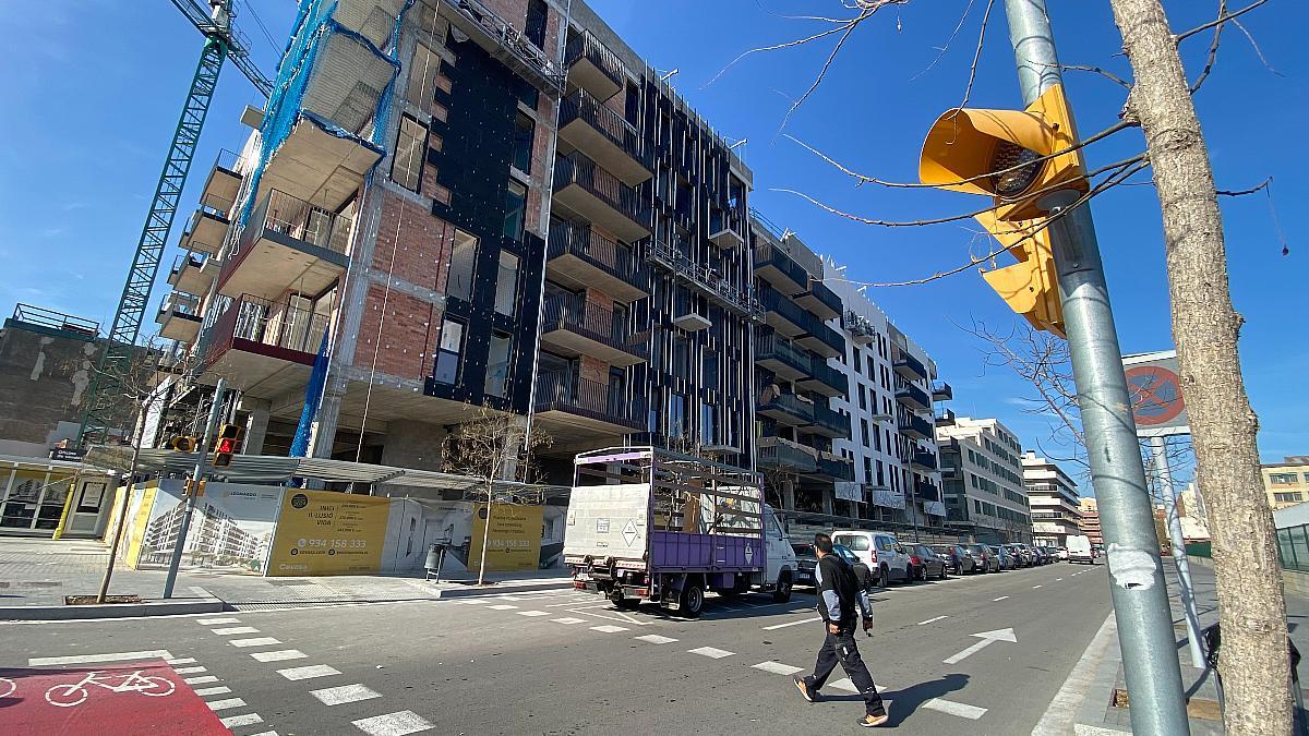Pisos en construcción en L'Hospitalet de Llobregat.