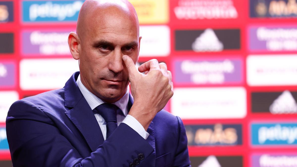 Luis Rubiales, en su etapa como presidente de la RFEF.