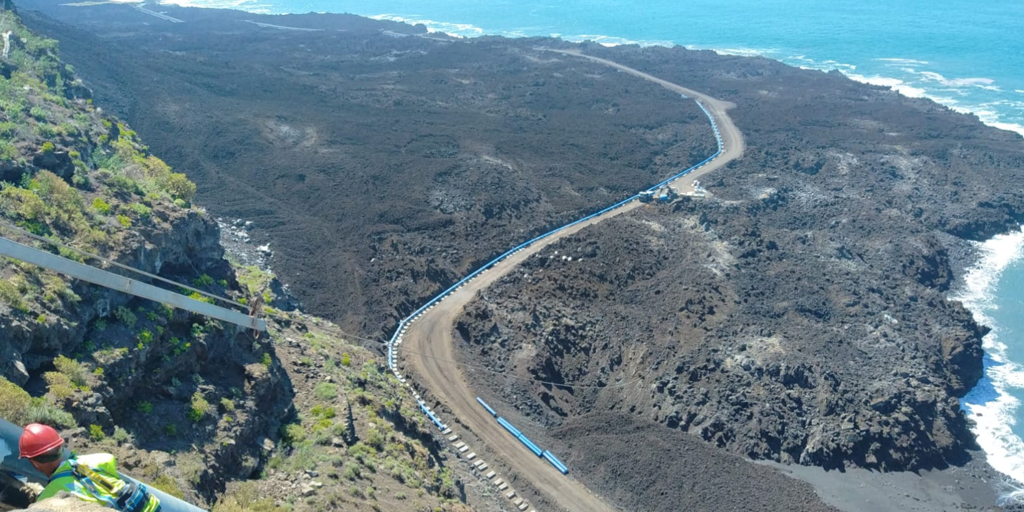 La Palma se enfrenta a una multa millonaria por construir una tubería en la fajana del nuevo volcán