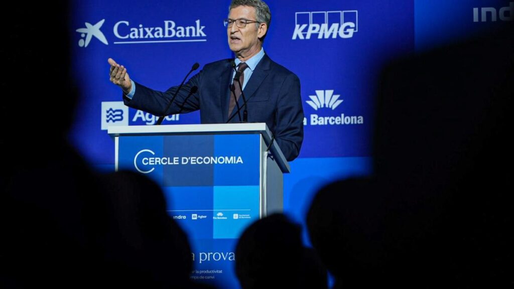Feijóo en la Reunió Anual Cercle d'Economia