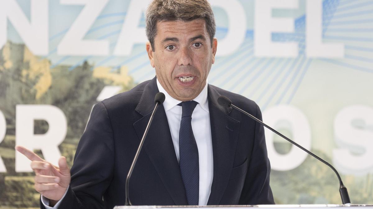 El presidente de la Generalitat, Carlos Mazón, durante un acto reciente.
