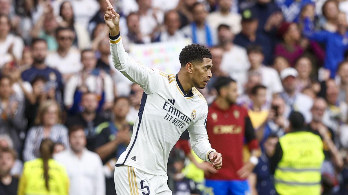 Bellingham, celebrando un gol ante el Cádiz
