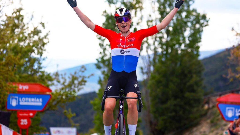 La ciclista neerlandesa Demi Vollering (Team SD Worx - Protime)