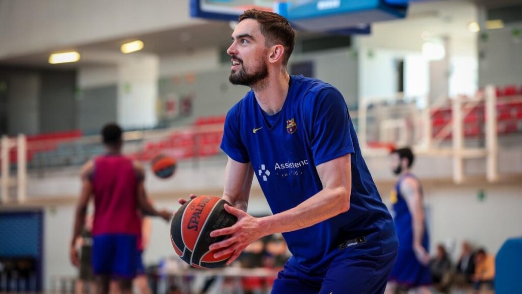 Tomas Satoraransky, en la sesión de tiros final del entrenamiento.