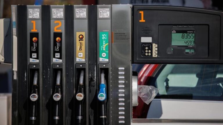 Surtidores de gasolina.
