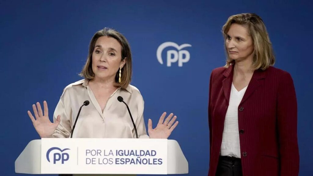 Cuca Gamarra y Paloma Martín, ofrecen una rueda de prensa para presentar "Plan + Vivienda" del PP