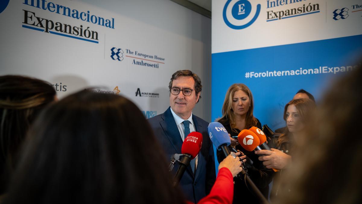 El presidente de la CEOE, Antonio Garamendi.