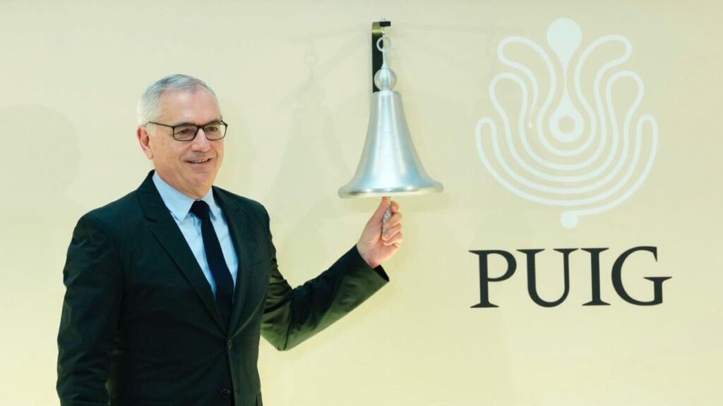 Marc Puig toca la campana en el estreno en bolsa de Puig