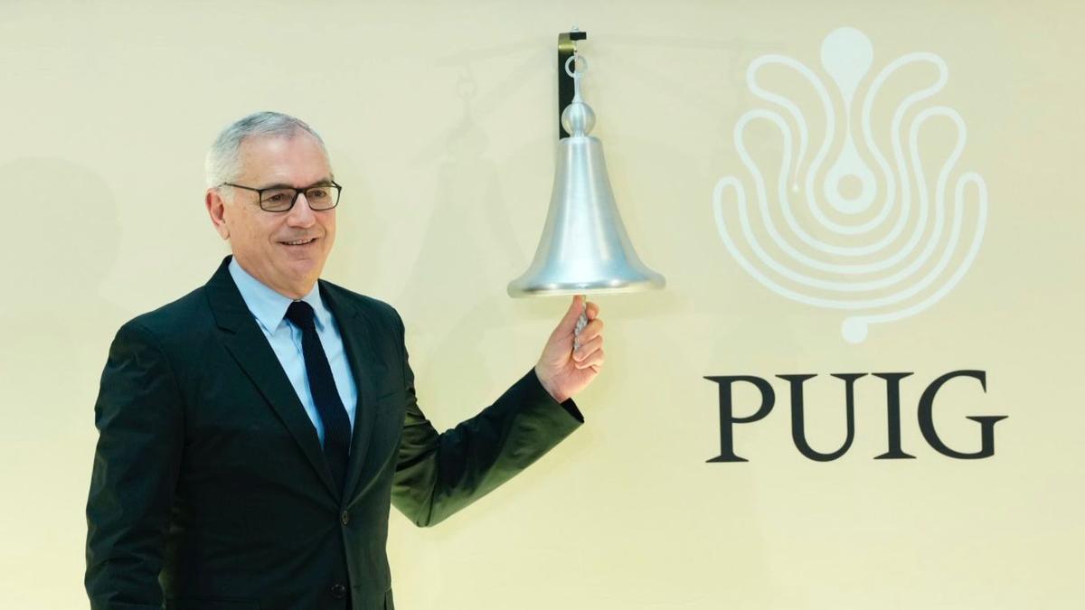 Marc Puig toca la campana en el estreno en bolsa de Puig
