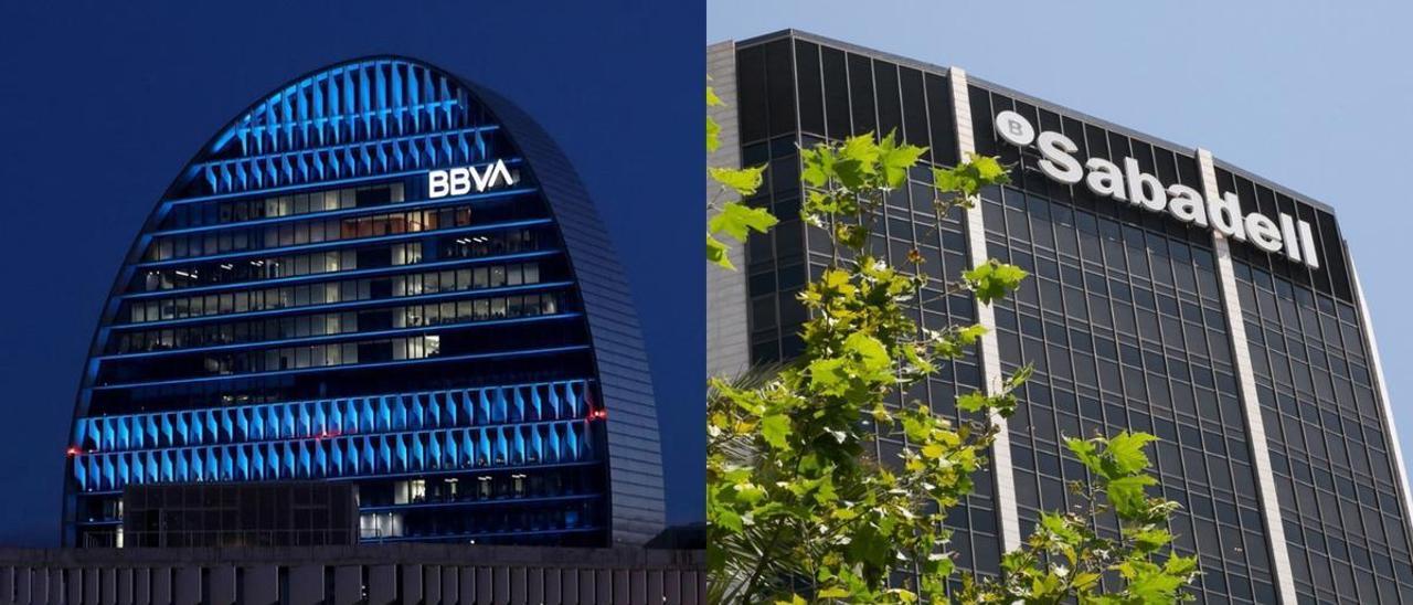 Sede de BBVA y Banco Sabadell.