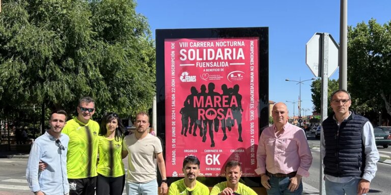 La 'marea rosa' inundará Fuensalida el 15 de junio en la VIII Carrera Nocturna Solidaria