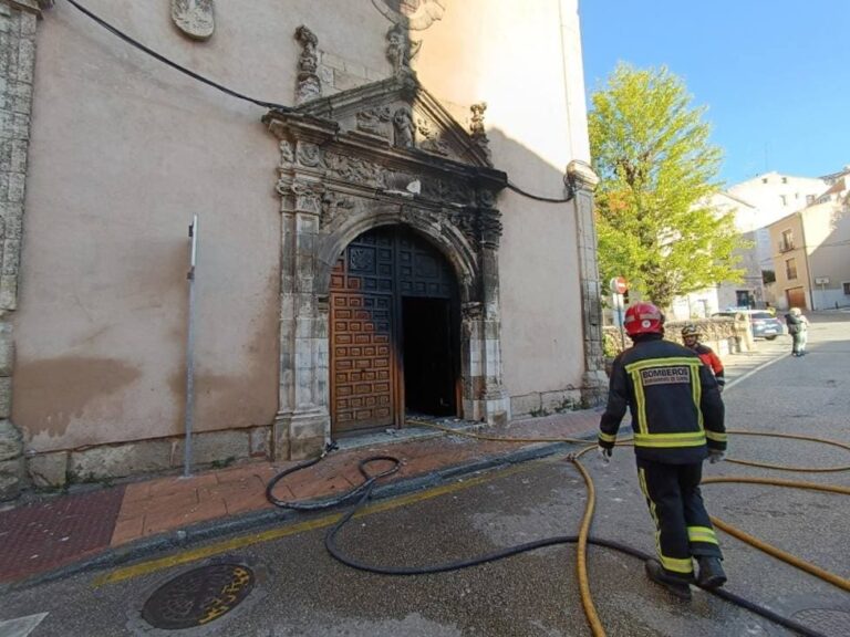 Un detenido por provocar un incendio en el convento de las Concepcionistas en Cuenca