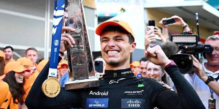 Norris baja del pedestal a Verstappen y logra su primera victoria