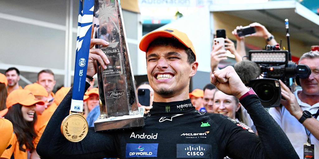 Norris baja del pedestal a Verstappen y logra su primera victoria