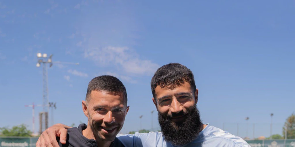 La visita de Rubén Castro al entrenamiento del Betis