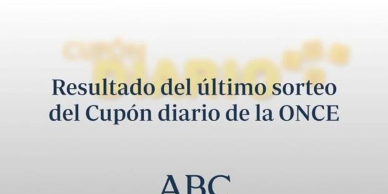 Comprobar resultados del sorteo del cupón diario de la ONCE de hoy miércoles, 8 de mayo de 2024