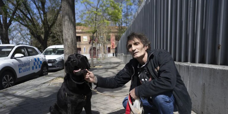 Un paseo con perros para que los toxicómanos olviden la droga