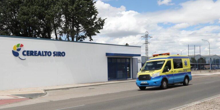 Controlado un incendio en una chimenea de la planta de Siro en Venta de Baños