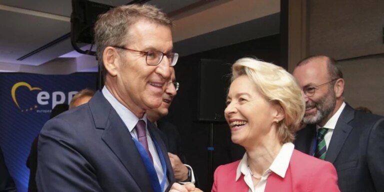 Von der Leyen, de la moqueta de Bruselas a la romería de O Pino