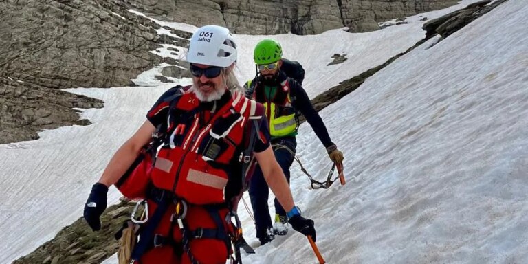 Muere un montañero de 48 años y otro resulta herido grave tras un desprendimiento en Huesca