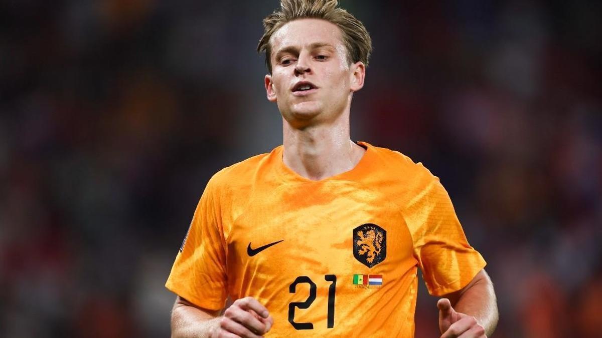 De Jong, en un partido con la selección neerlandesa.