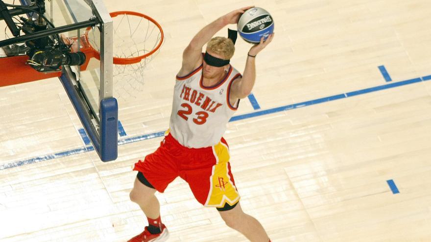 Budinger, durante un concurso de mates.