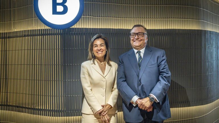Maite Barrera, poco antes de traspasar la presidencia de Barcelona Global a Ramon Agenjo.