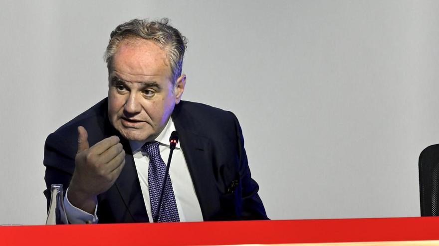El presidente ejecutivo de Damm, Demetrio Carceller Arce, en la Junta General de Accionistas